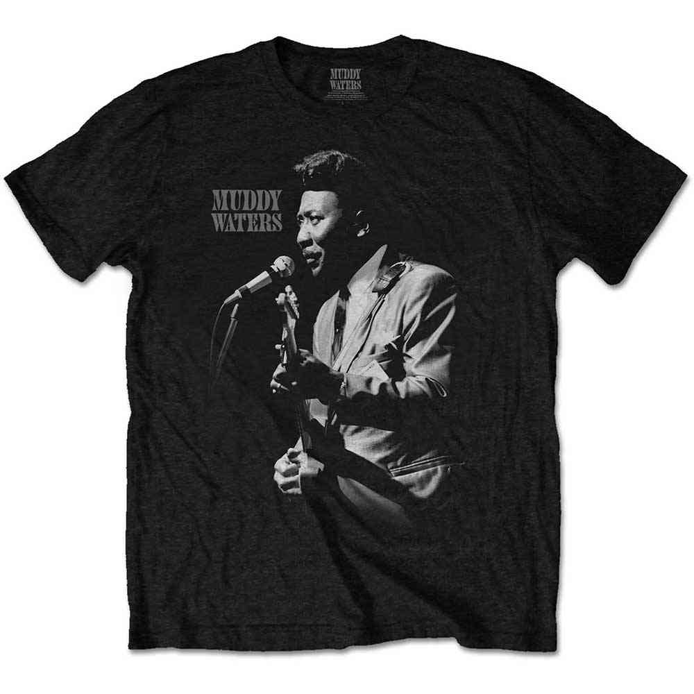 Muddy Waters - Muddy Live Heren Tshirt - Zwart